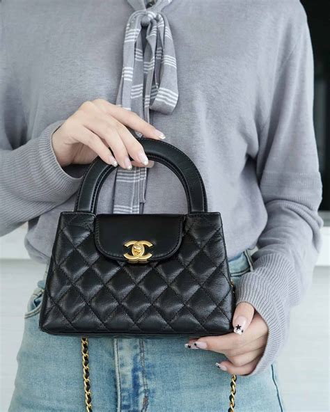 chanel borsone nero|Chanel Mini Kelly .